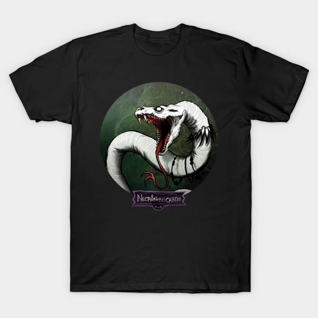 NecronomiCards - Damballah T-Shirt by andyhuntdesigns